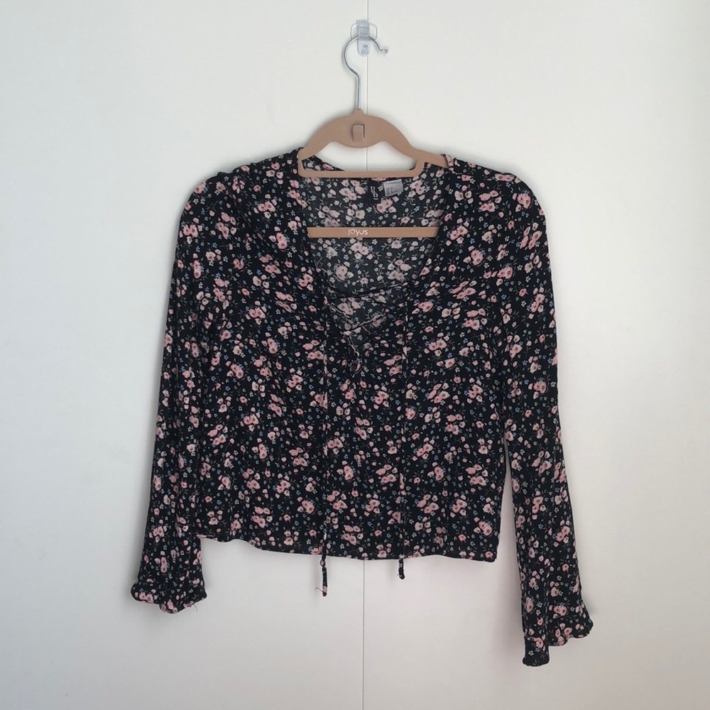 Floral H&M Long-Sleeve Blouse